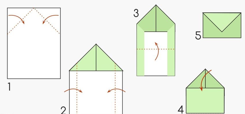 Клеем конверт из бумаги а4