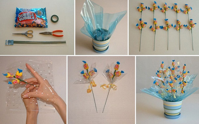 Гирлянда из бумажных конфет и леденцов своими руками на праздник