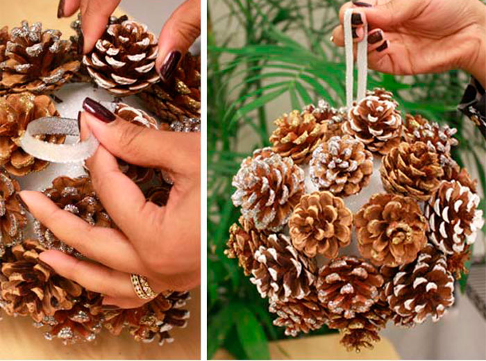 Поделки из шишек для детей