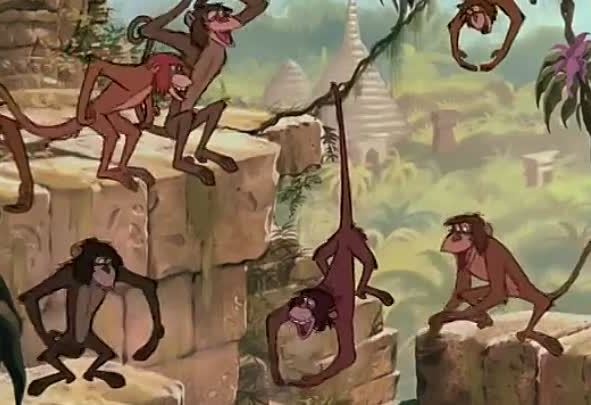 Бандерлоги - вредные обезьяны из Книги джунглей