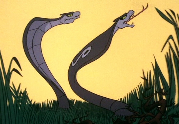 Наг и Нагайна - две змеи из сказки про Рики-Тики-Тави